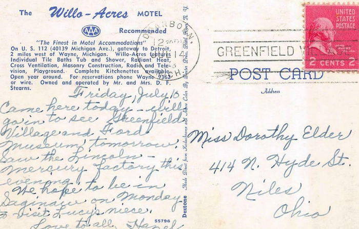 Willo-Acres Motel (Canton Inn and Suites) - Old Postcard And Promos (newer photo)